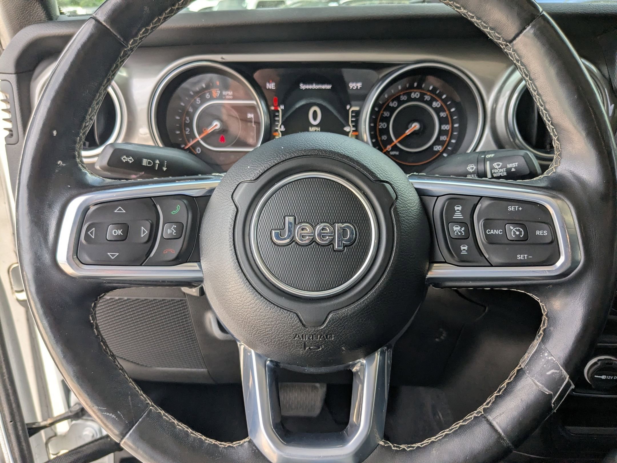 Used 2020 Bright White Clearcoat Jeep Overland image 13