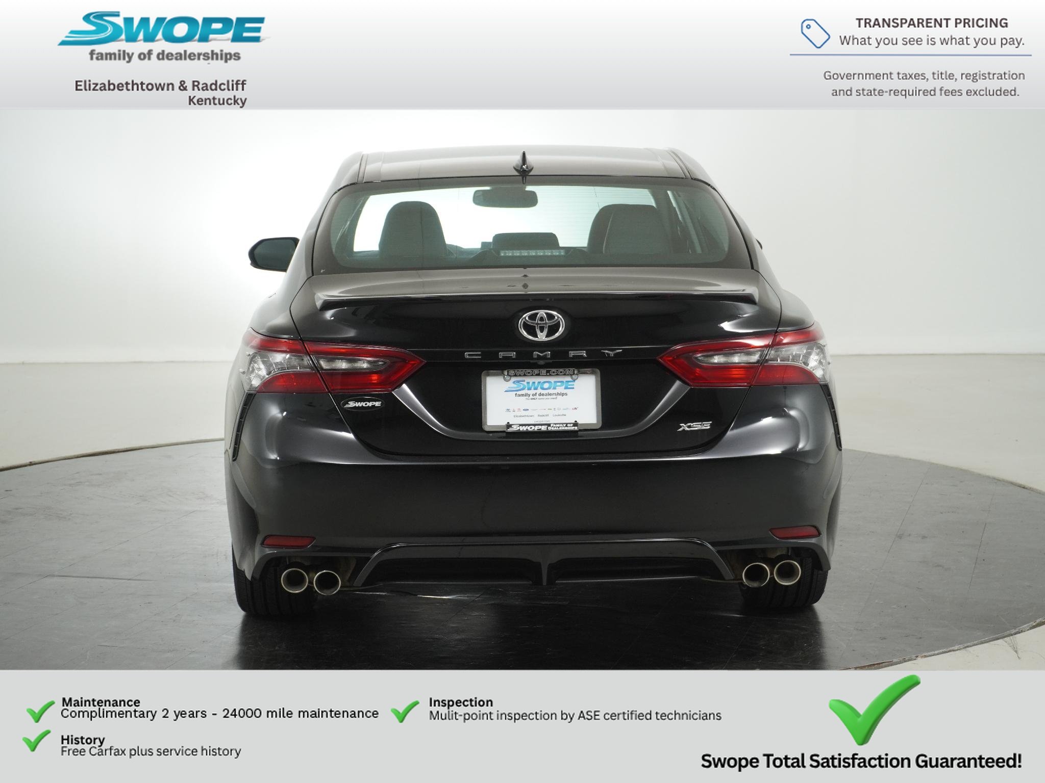 Used 2024 Midnight Black Metallic Toyota XSE image 4