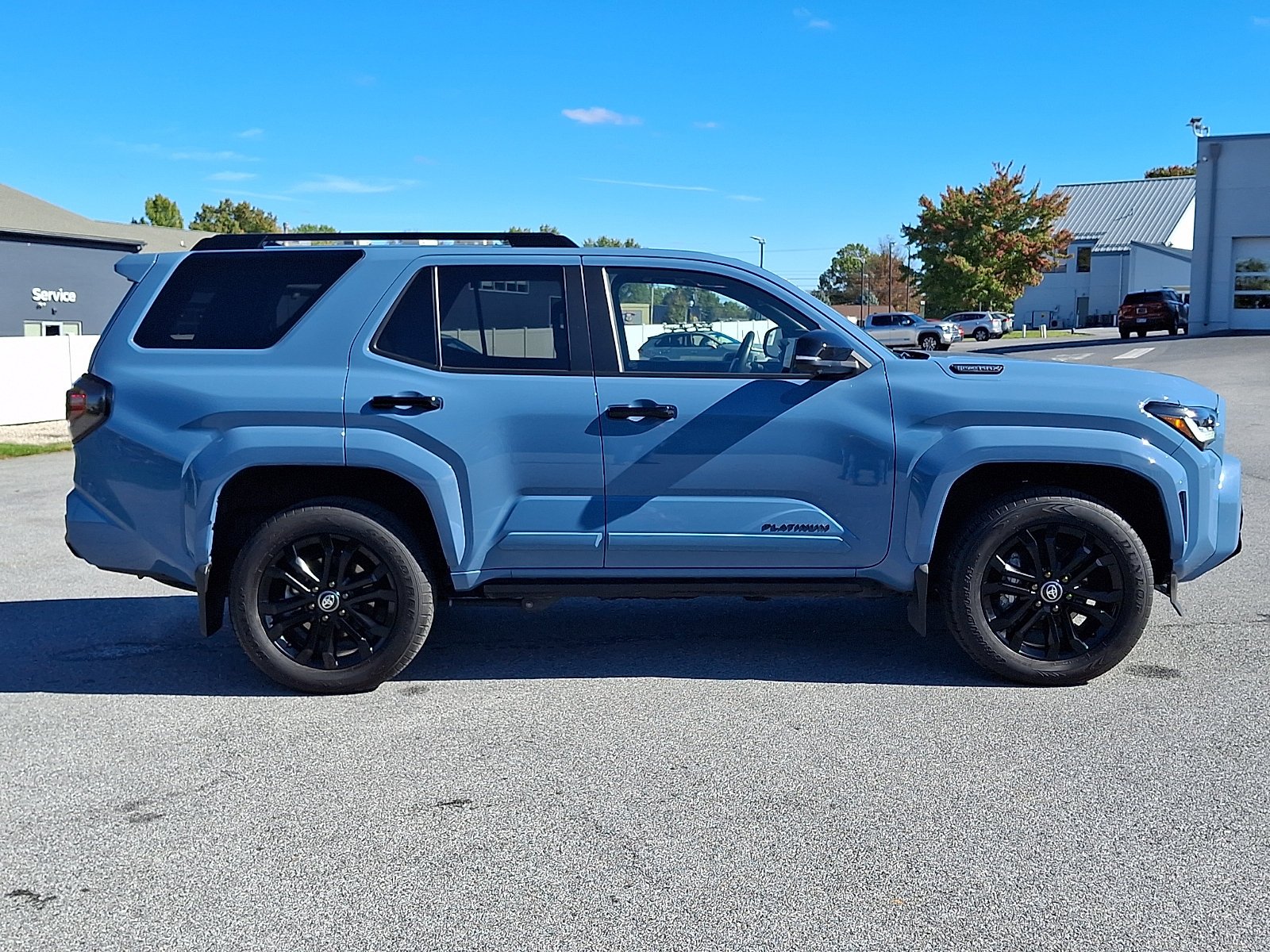 Certified Used 2025 HERITAGE BLUE Toyota Hybrid Platinum image 8