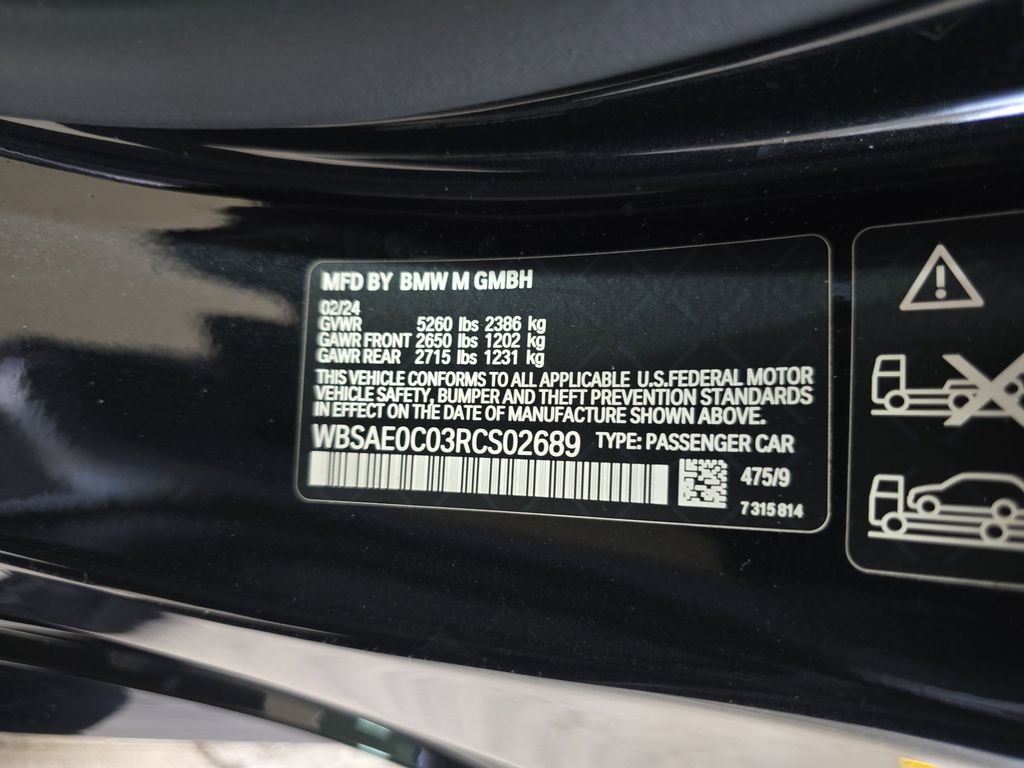 Certified Used 2024 Black Sapphire Metallic BMW Competition image 30