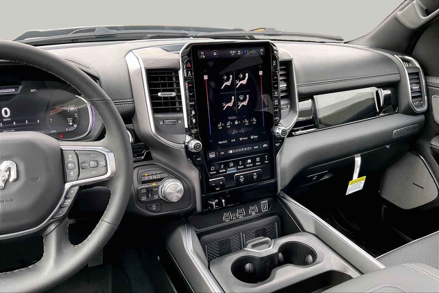 New 2026 Bright White Clear-Coat Exterior Paint RAM Laramie image 6