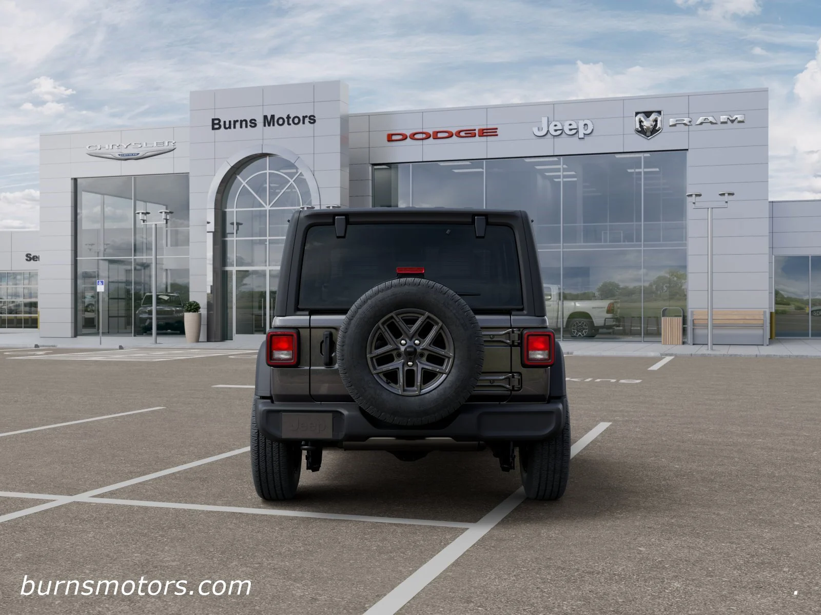 New 2026 Granite Crystal Metallic Clear-Coat Exterior Paint Jeep Sport 2-Door image 7