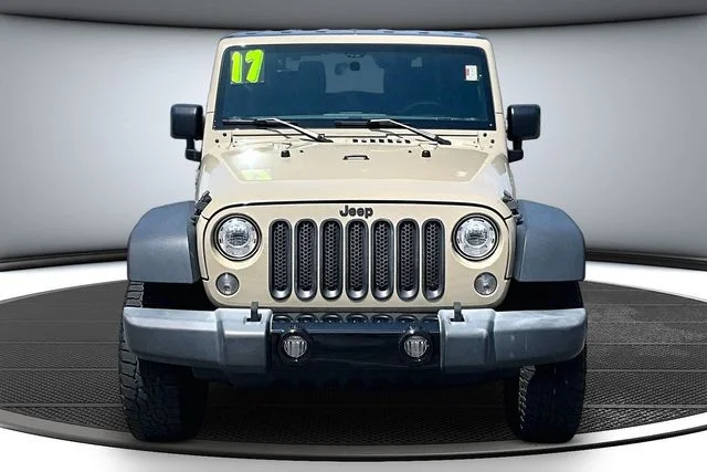 Used 2017 Jeep Wrangler Willys Wheeler with VIN 1C4AJWAGXHL617870 for sale in Kansas City