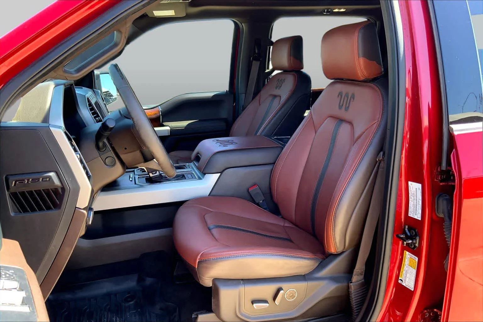Used 2020 Rapid Red Metallic Tinted Clearcoat/Stone Gray Ford King Ranch image 8