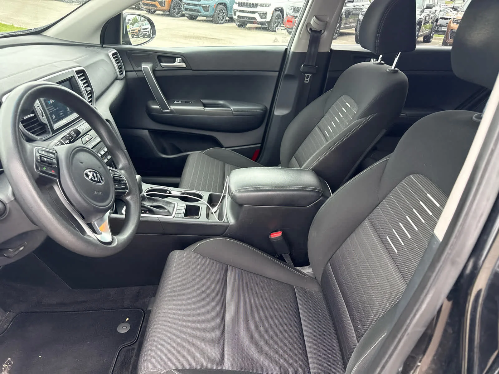Used 2018 Black Cherry Kia LX image 9