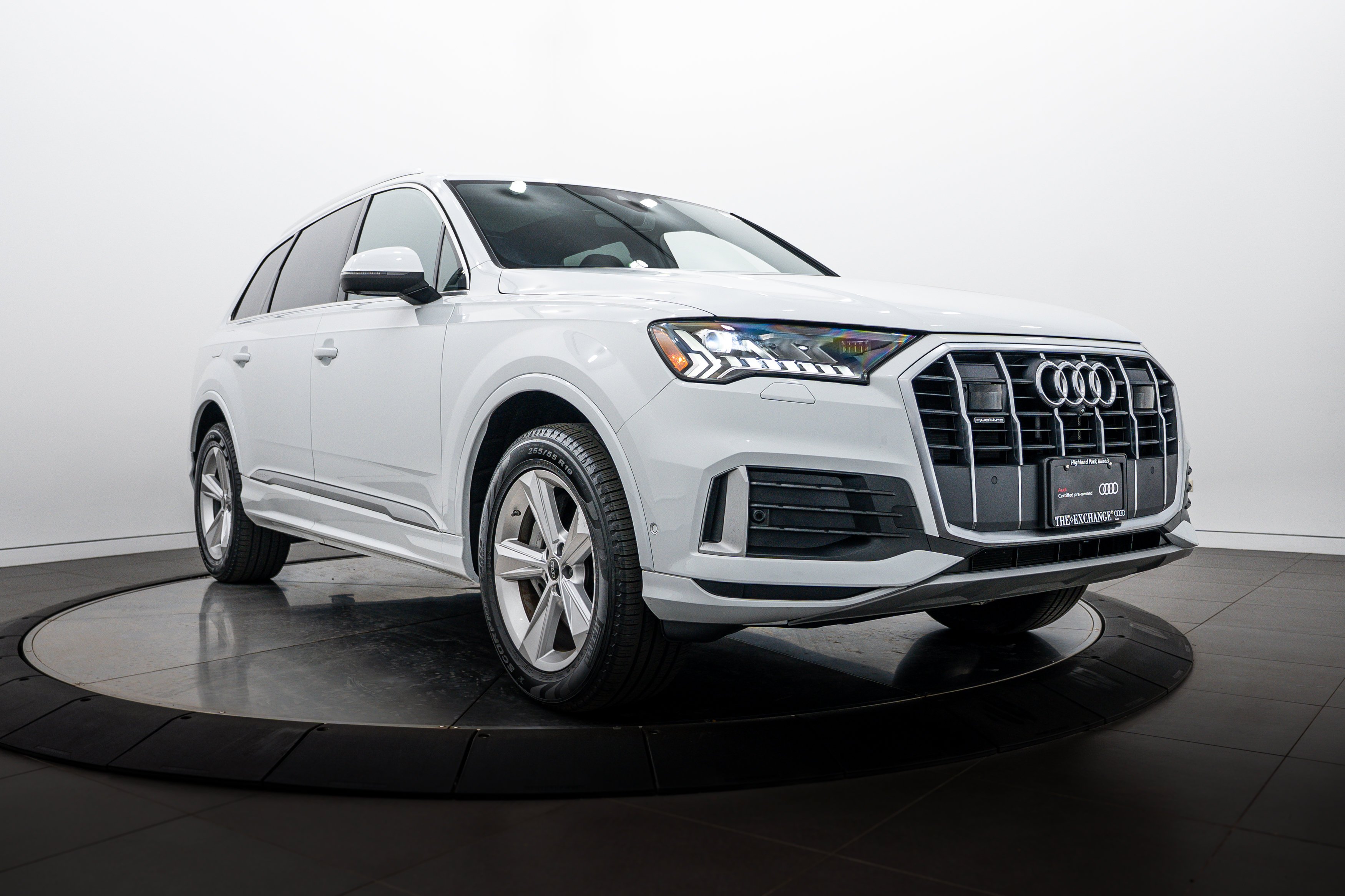 Certified Used 2023 Glacier White Metallic Audi Premium Plus image 1