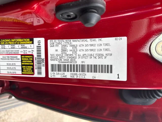 Used 2024 Red Toyota Capstone image 29