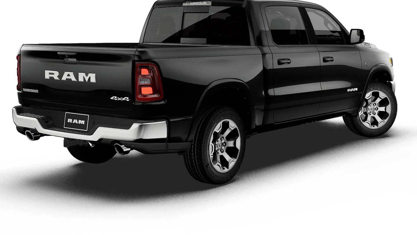 New 2027 Diamond Black Crystal Pearl-Coat Exterior Paint RAM BIG HORN image 2
