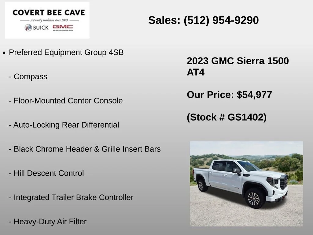 Used 2023 Summit White GMC AT4 image 18