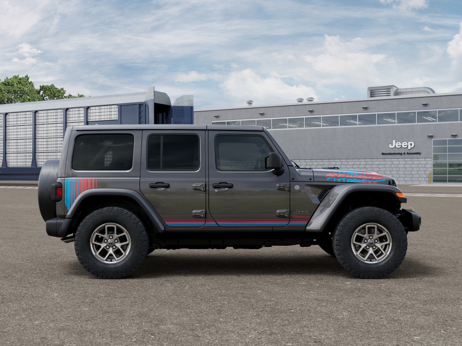 New 2027 Granite Crystal Metallic Clear-Coat Exterior Paint Jeep  image 12