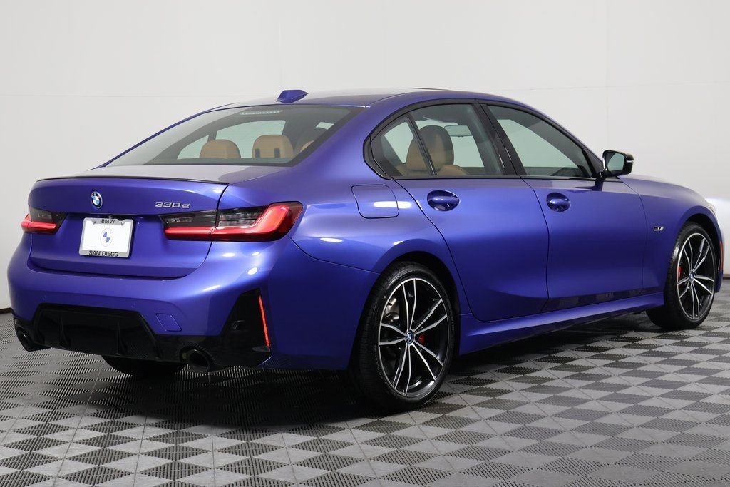 Certified Used 2023 Blue Metallic BMW 330e iPerformance image 4