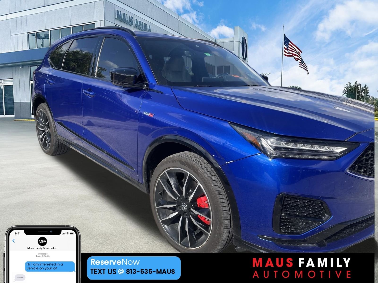 Used 2024 Blue Acura Type S w/Advance Package image 1