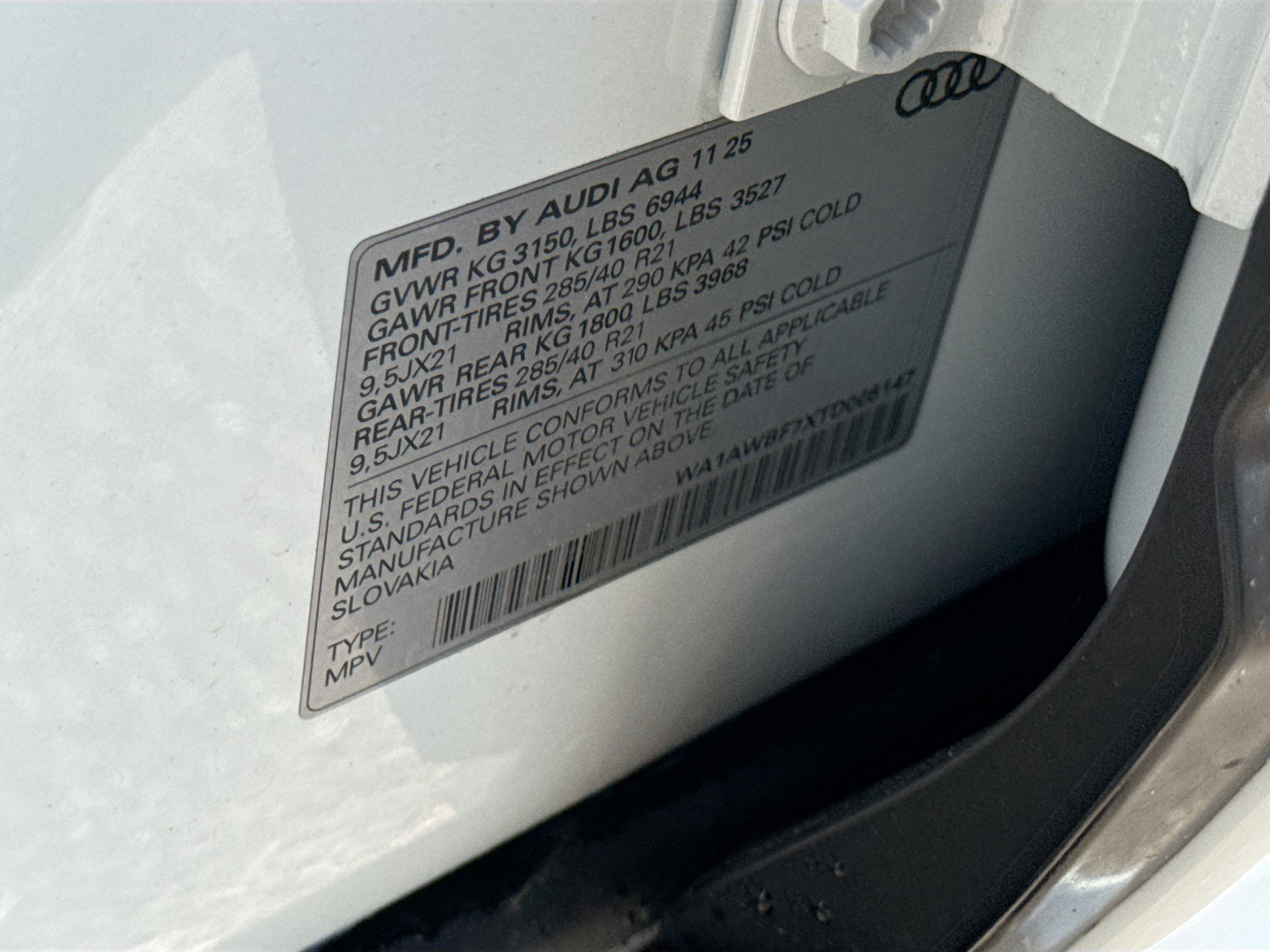 New 2026 Glacier White Metallic Audi Premium Plus image 41