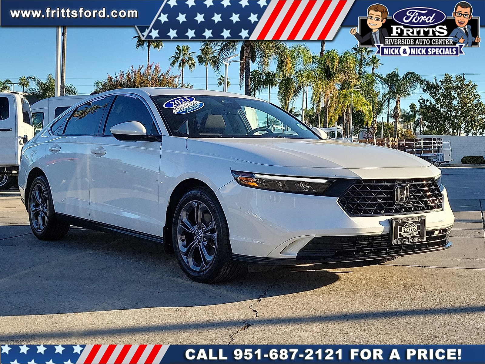 Certified Used 2023 Platinum White Pearl Honda EX image 20