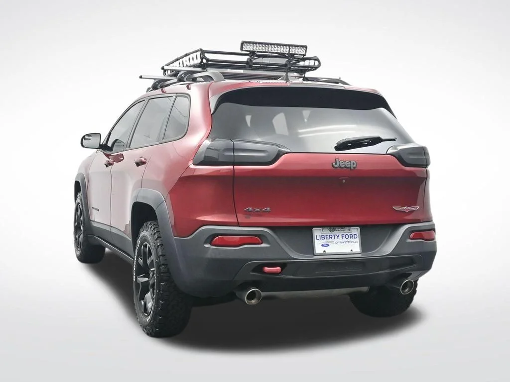 Used 2016 Deep Cherry Red Crystal Pearlcoat Jeep Trailhawk image 9