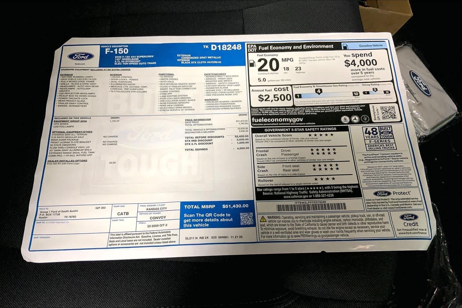 New 2026 Carbonized Gray Metallic Ford STX® image 21