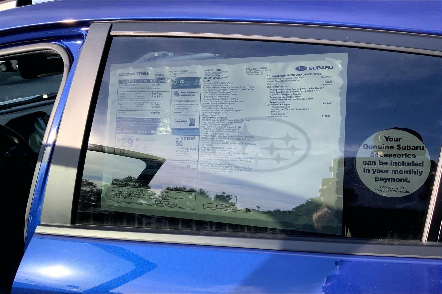 New 2026 SAPPHIRE BLUE PEARL Subaru Premium image 16