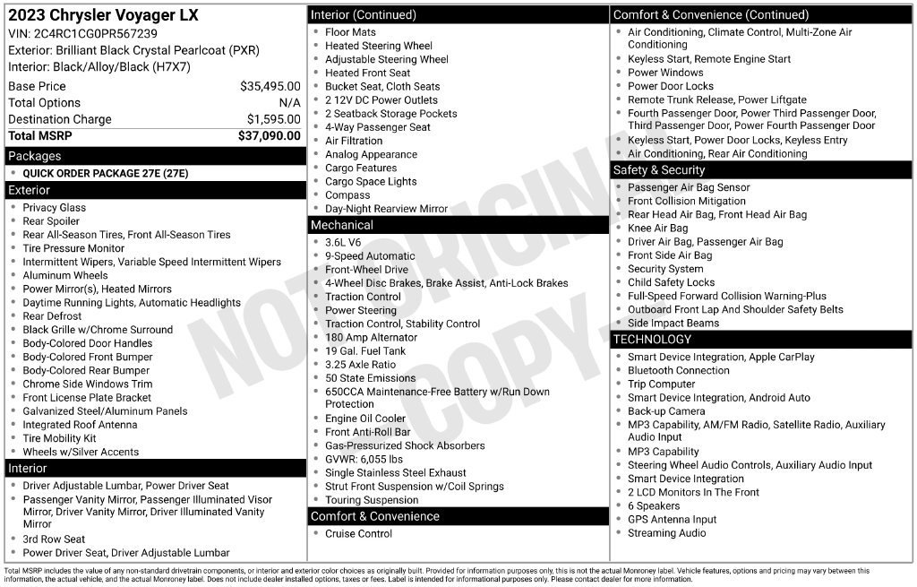 Used 2023 Black Chrysler LX image 25