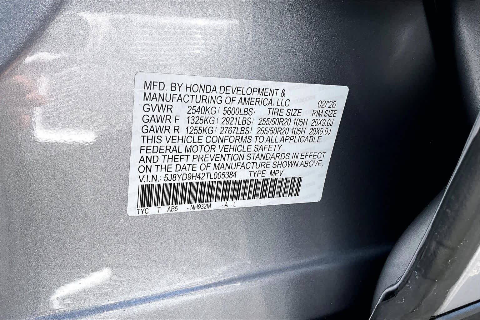 Used 2026 Solar Silver Metallic Acura w/Technology Package image 56