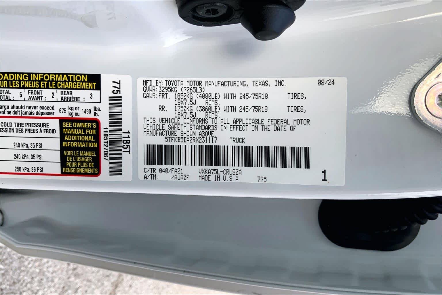 Used 2024 Ice Cap Toyota SR image 31