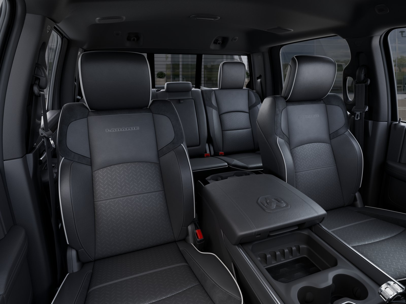 New 2025 Bright White Clear-Coat Exterior Paint RAM Laramie image 40