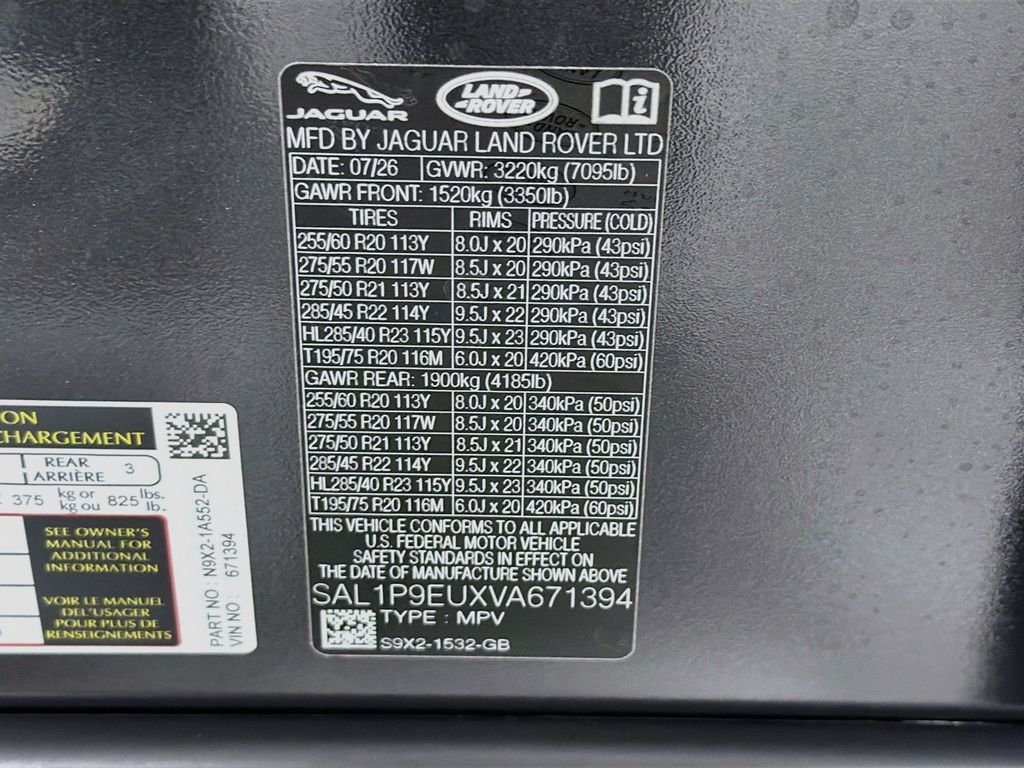 New 2027 Carpathian Grey Land Rover  SE P360 image 34