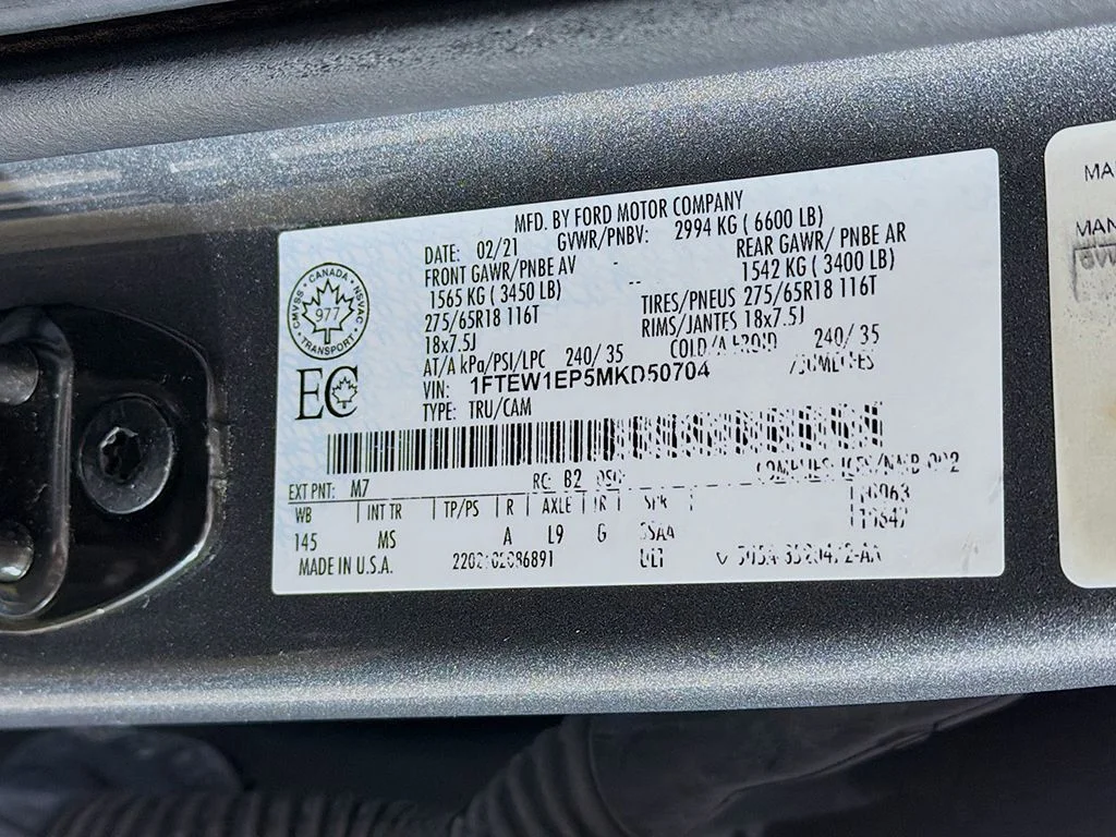 Used 2021 Carbonized Gray Metallic Ford XLT image 36