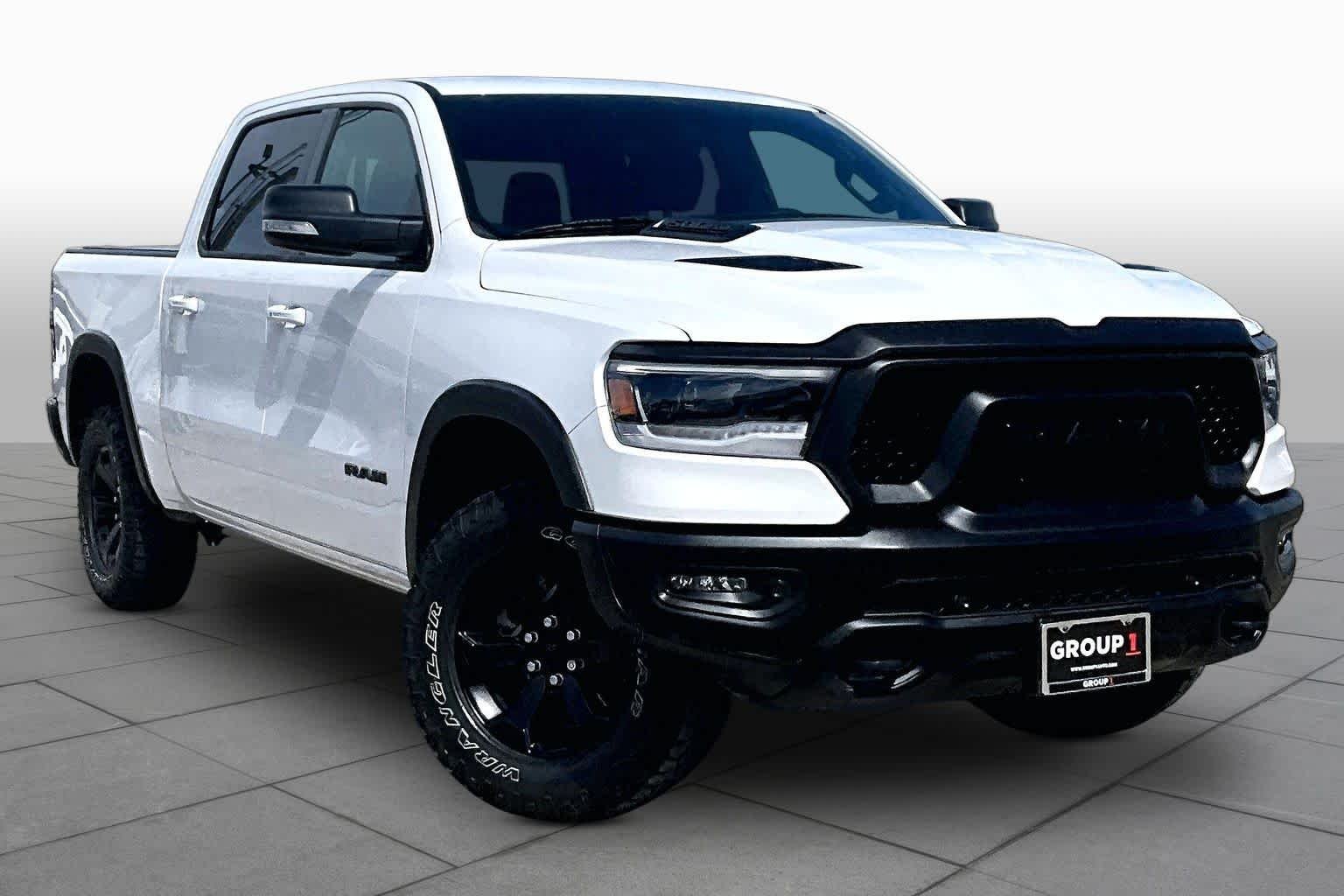 Used 2021 Bright White Clearcoat Ram Rebel image 3