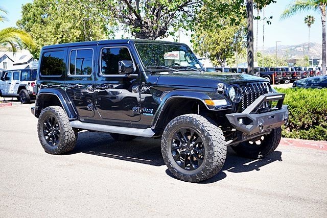 Used 2021 Black Jeep 4-Door Sahara High Altitude 4xe image 6