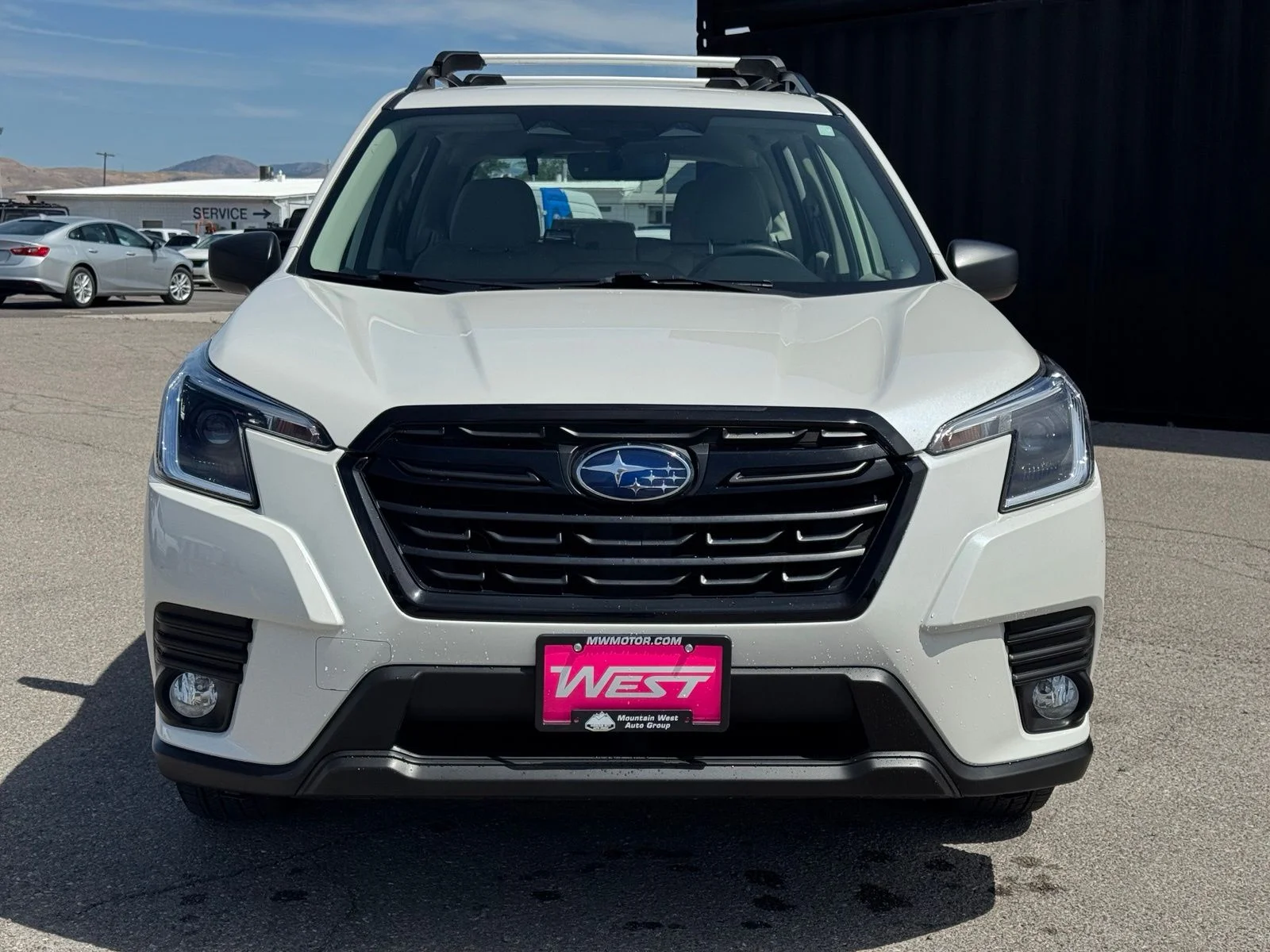 Used 2023 White Subaru Base image 2