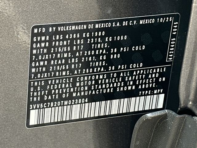 New 2026 Gray Volkswagen 1.5T S image 35
