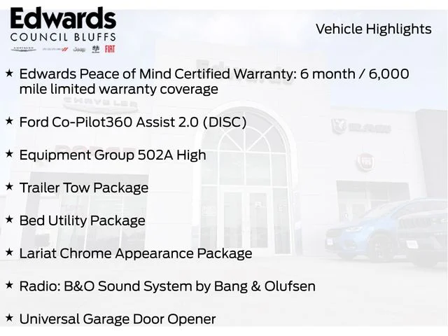 Used 2022 Blue Ford Lariat image 3