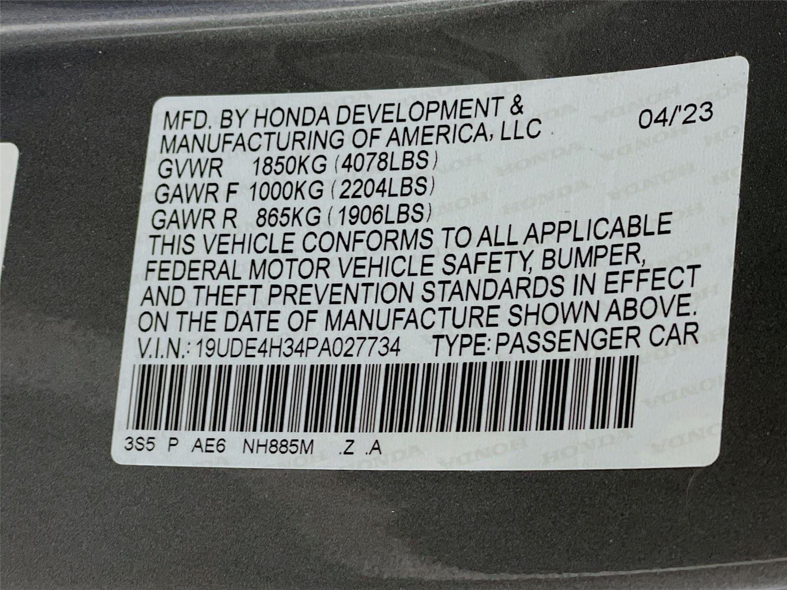 Used 2023 Liquid Carbon Metallic Acura w/A-SPEC image 34