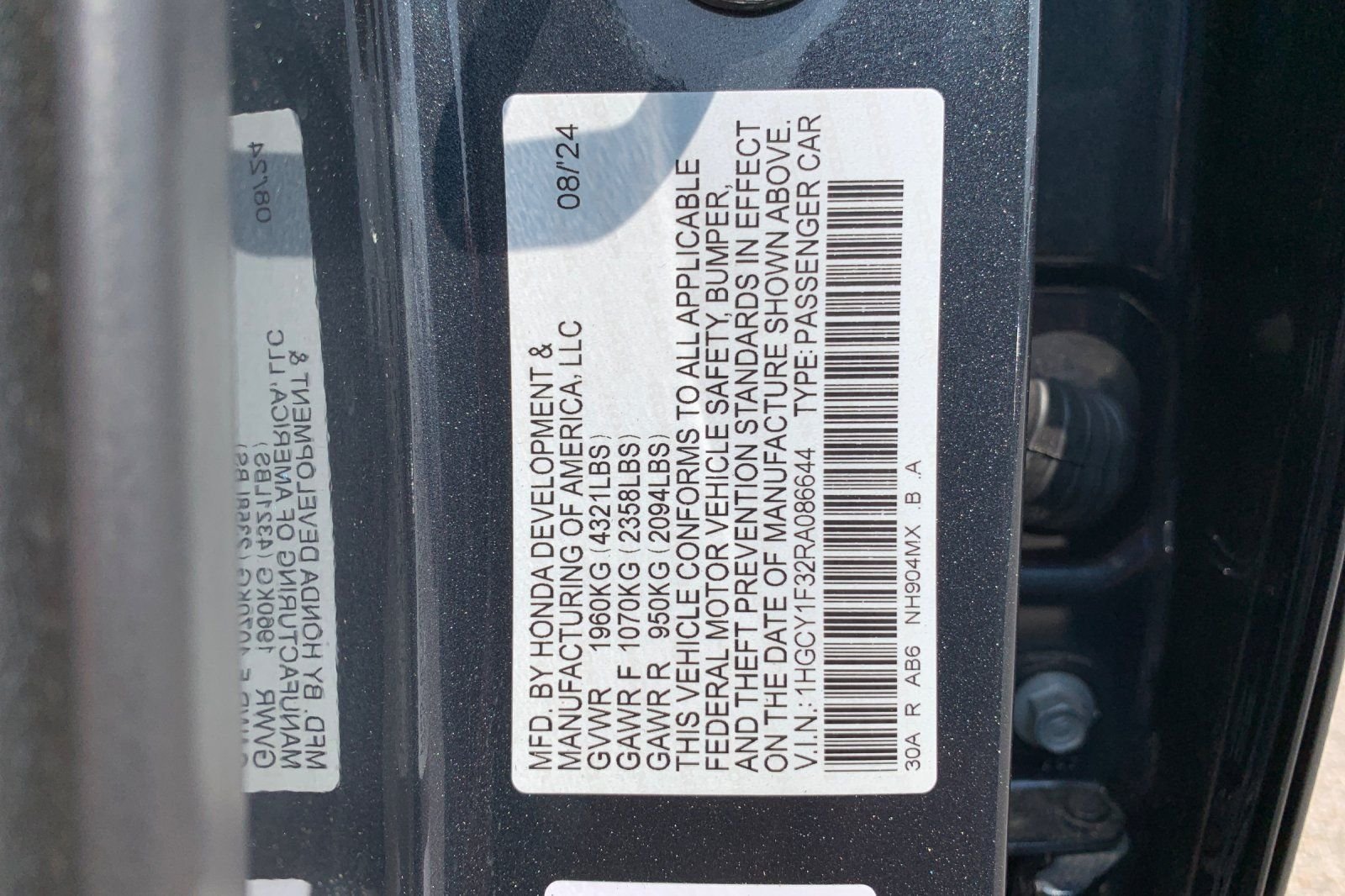 Certified Used 2024 Gray Honda EX image 33