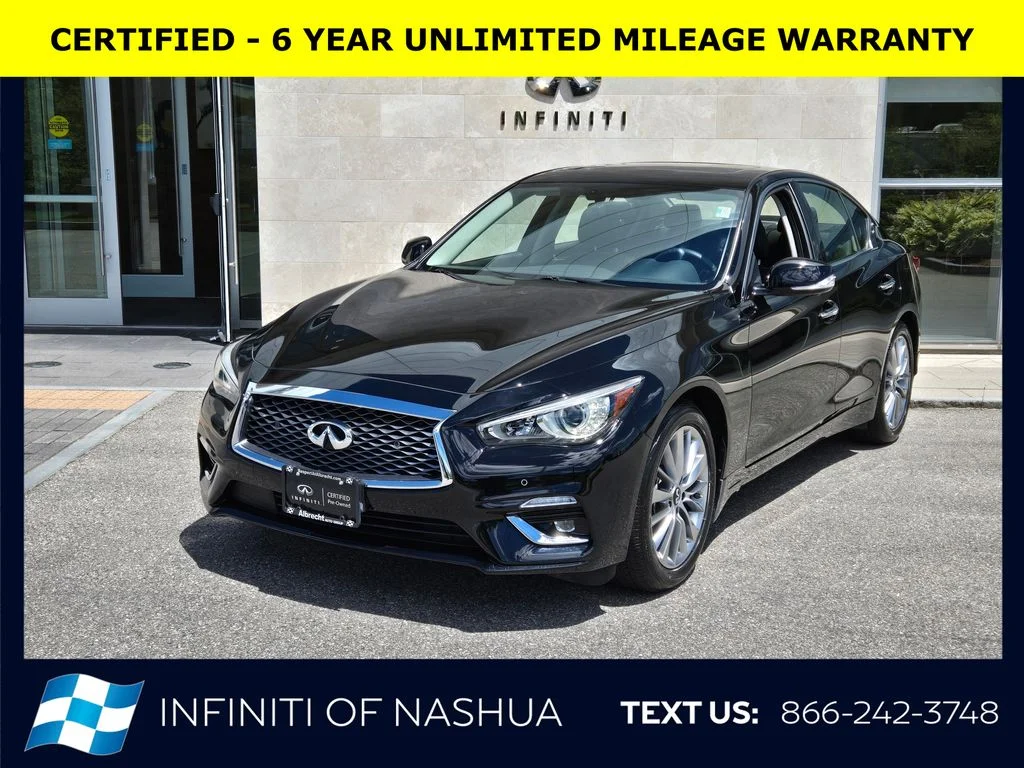 Certified Used 2023 Black INFINITI LUXE image 1