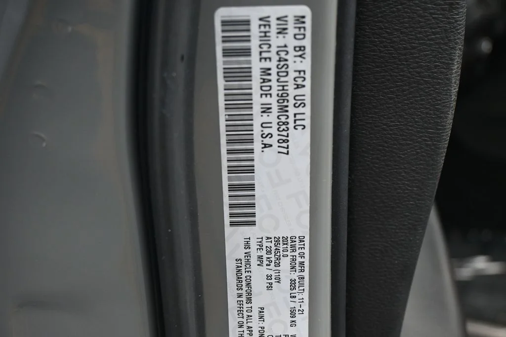 Used 2021 Destroyer Gray Clearcoat Dodge SRT Hellcat image 16
