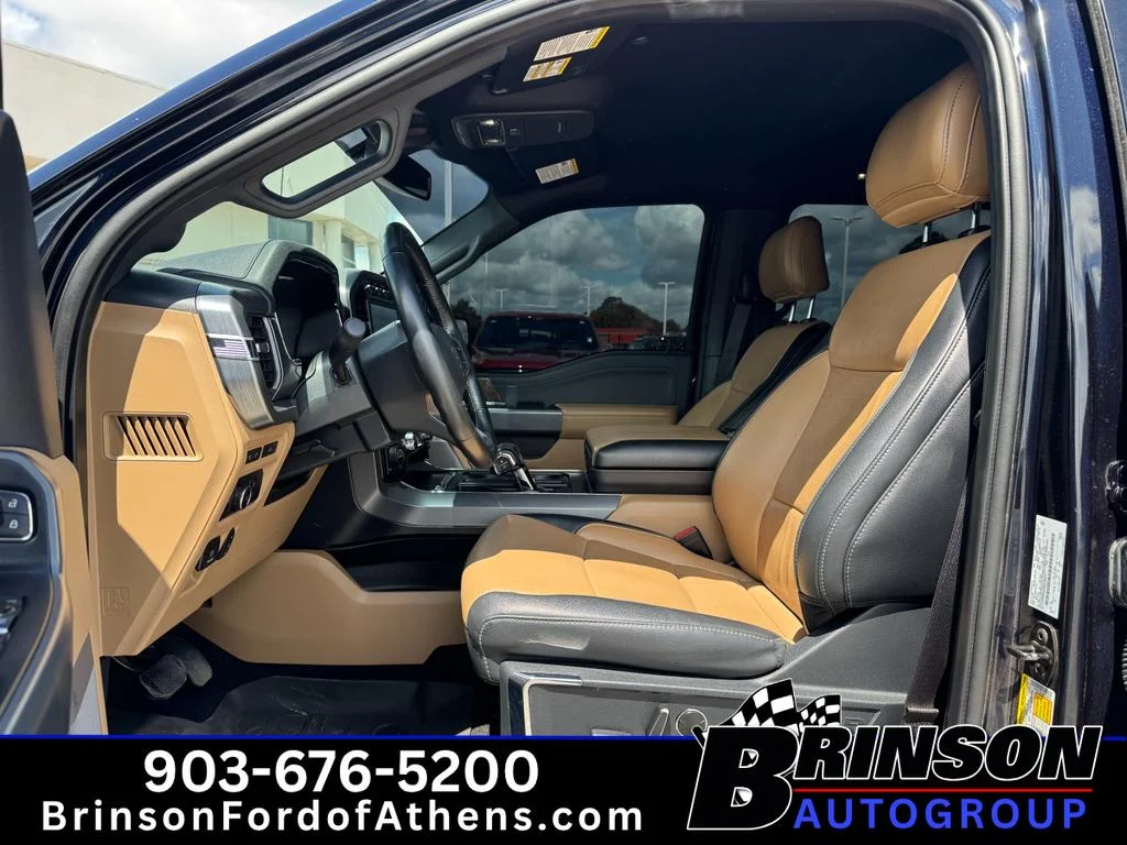 Used 2021 Antimatter Blue Metallic Ford LARIAT image 12