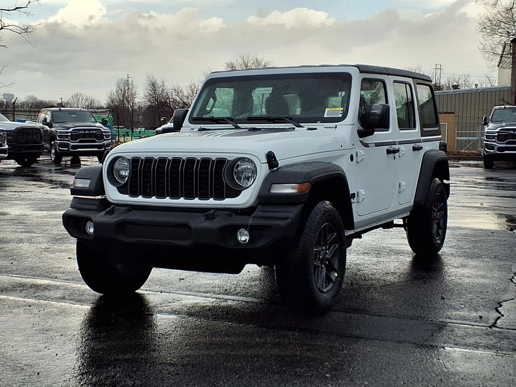 New 2026 Bright White Clear-Coat Exterior Paint Jeep Sport image 2