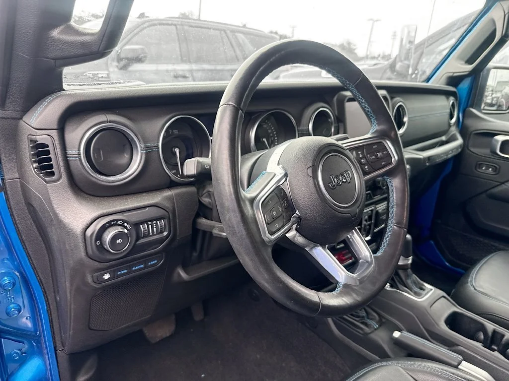 Used 2022 Blue Jeep Unlimited Rubicon 4xe image 10
