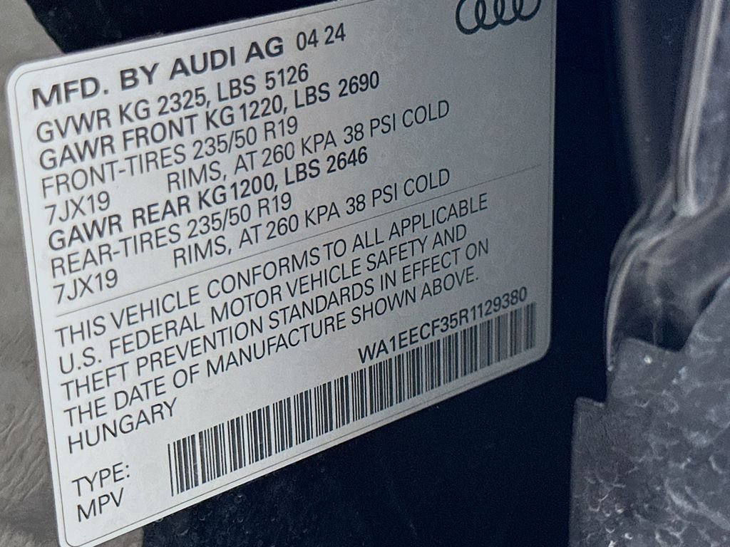 Used 2024 Mythos Black Metallic Audi Premium image 32