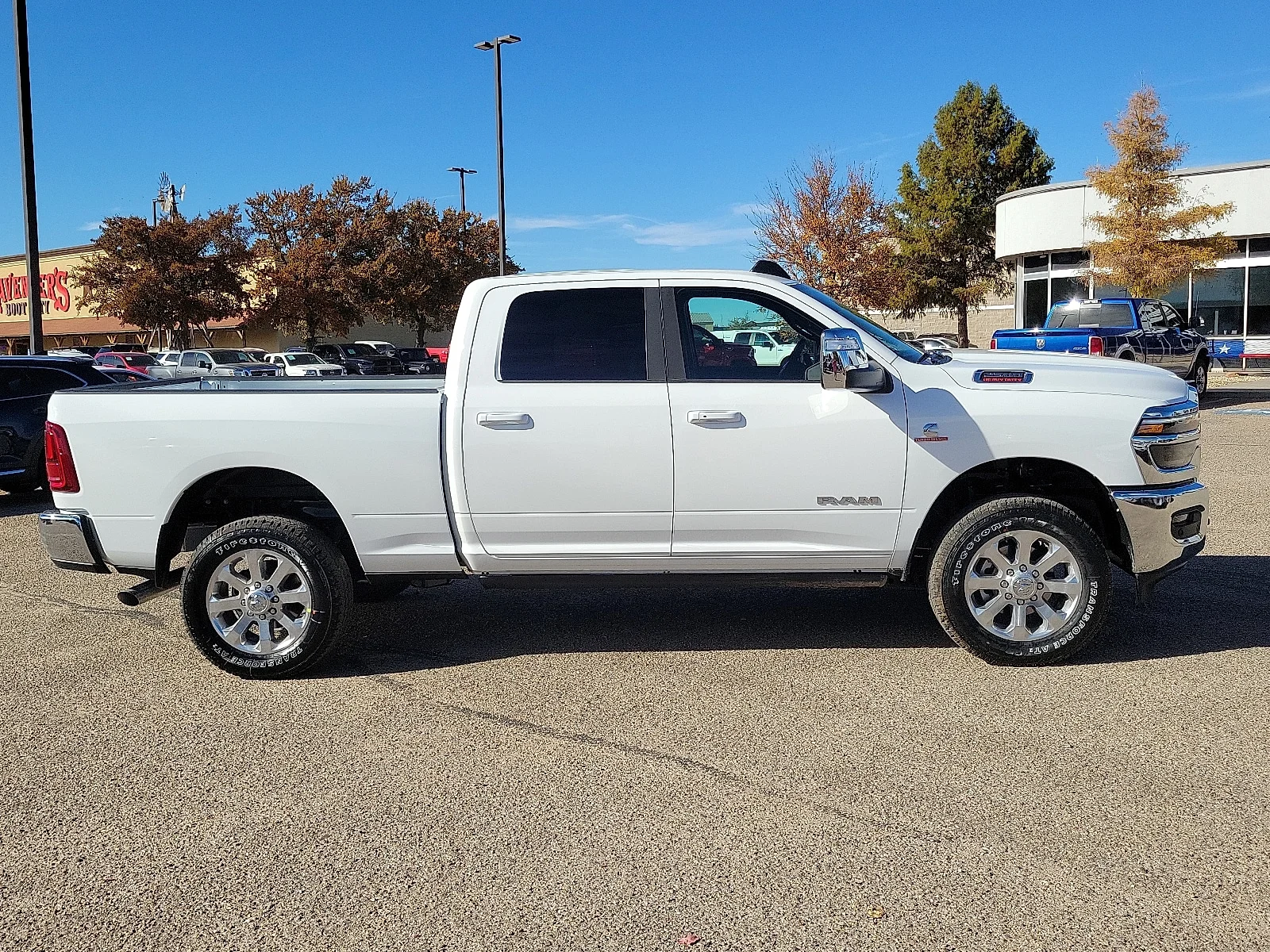 New 2026 Bright White Ram LARAMIE CREW CAB 4X4 6