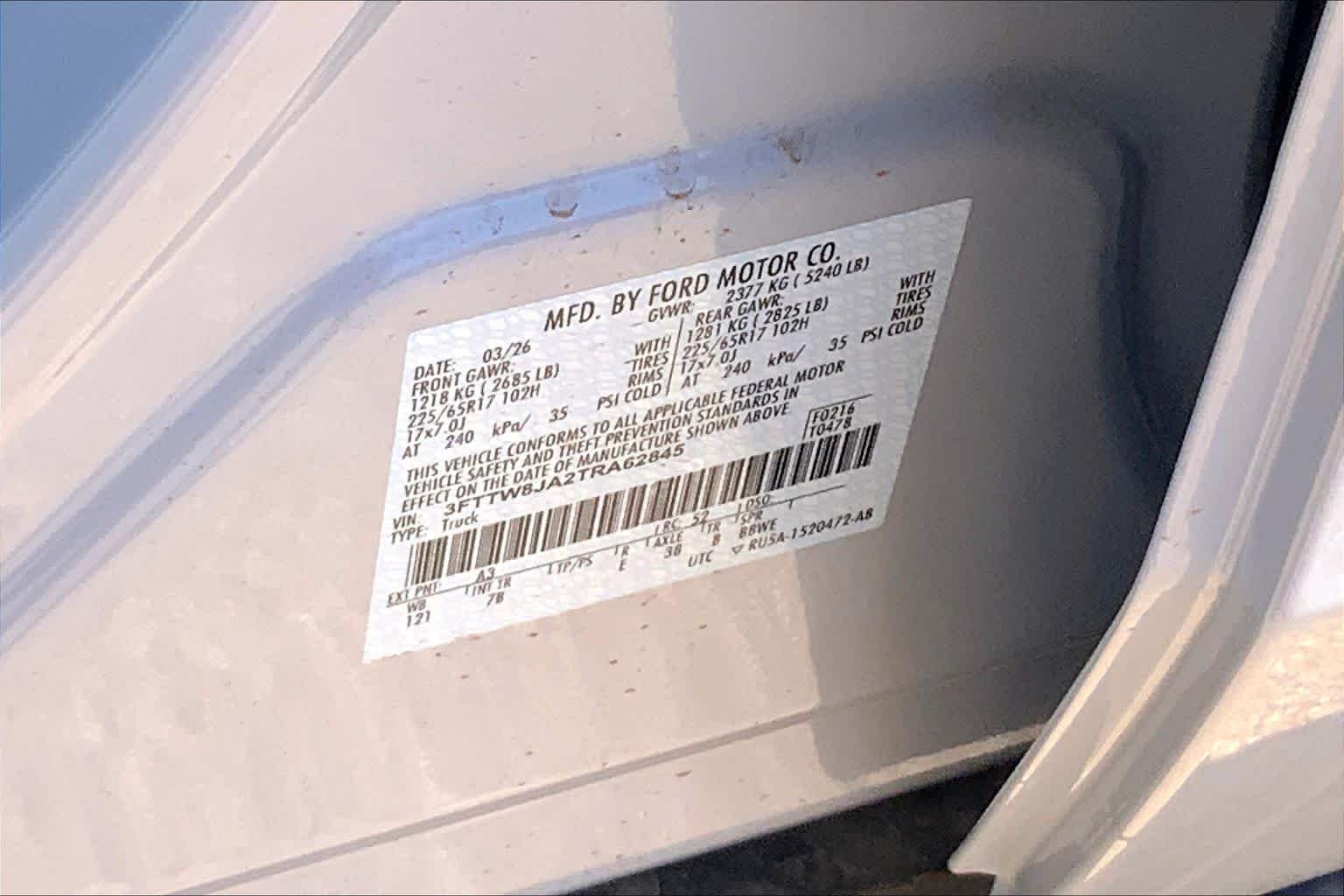 New 2026 Space White Metallic Ford XLT image 21