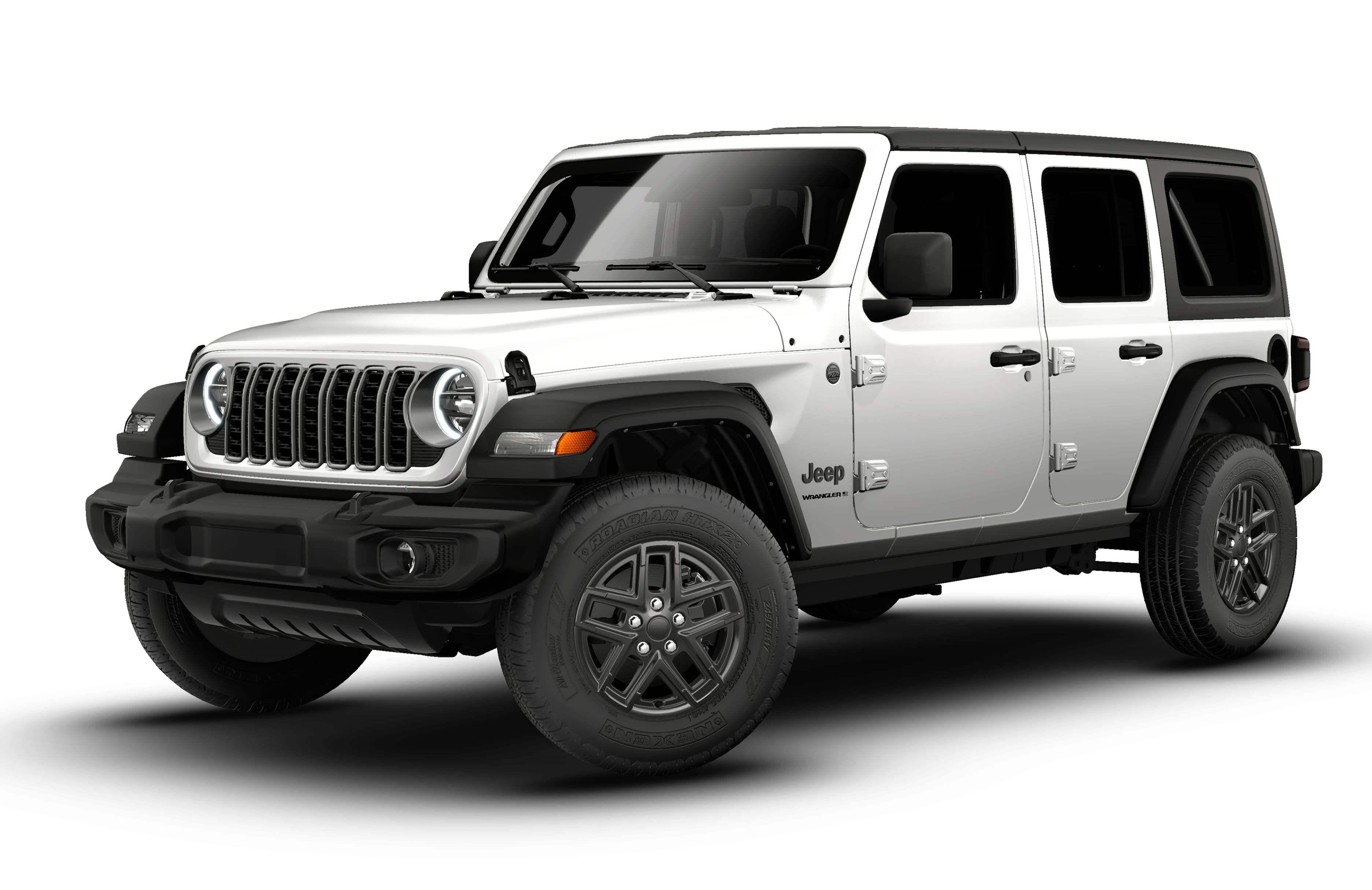 New 2026 Bright White Clear-Coat Exterior Paint Jeep Sport S image 1