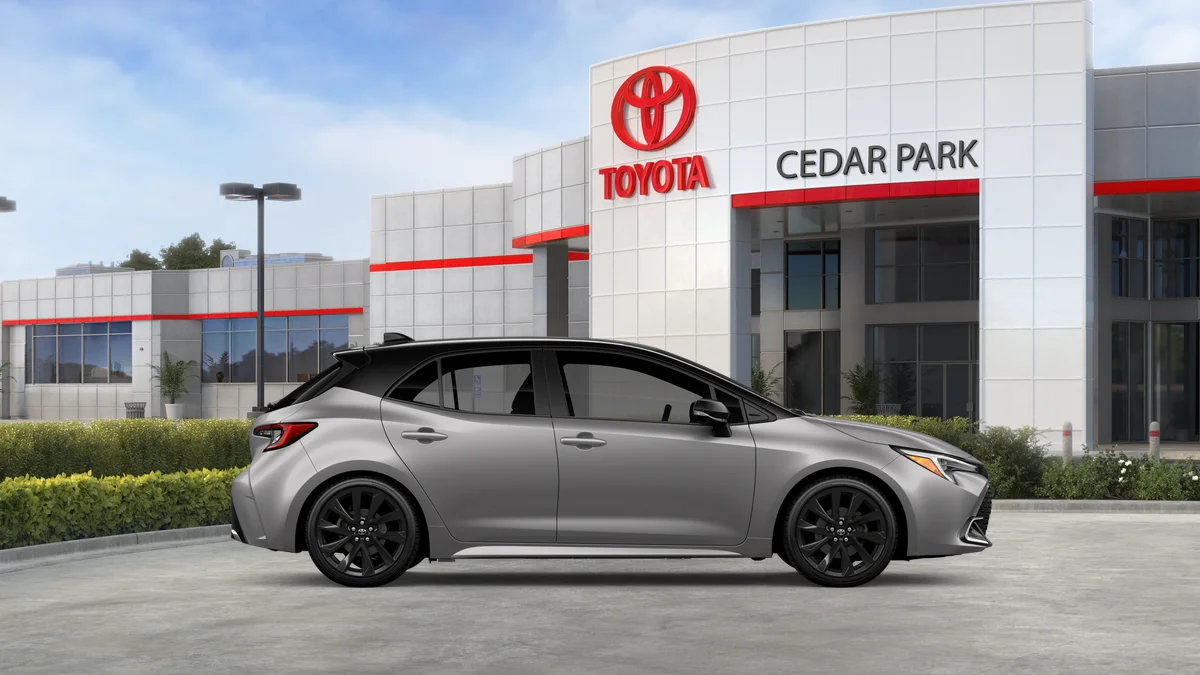 New 2027 Classic Silver Metallic with Black roof Toyota XSE image 12