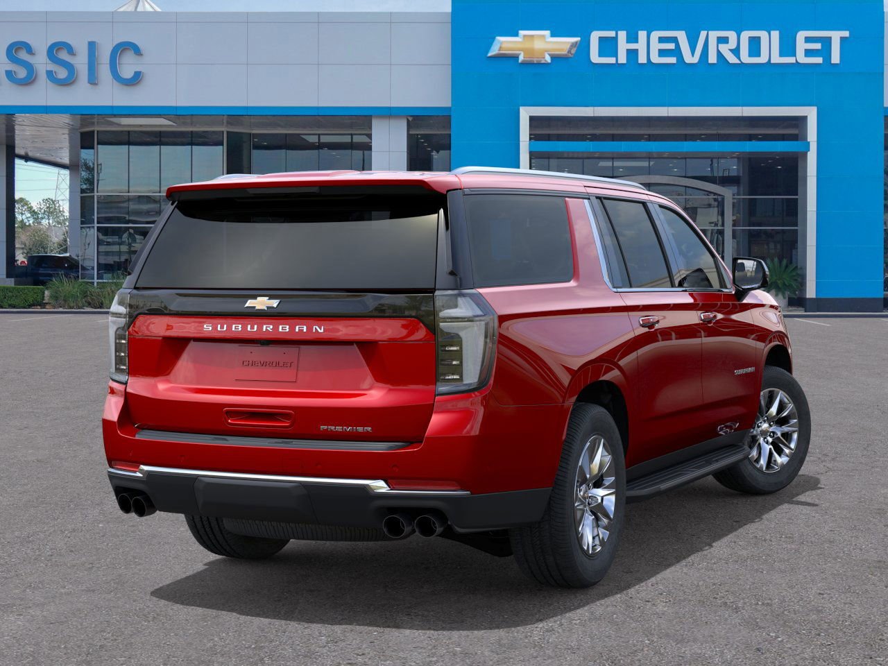 2026 Chevrolet Suburban Premier Red at Classic Elite Chevrolet Hwy 6