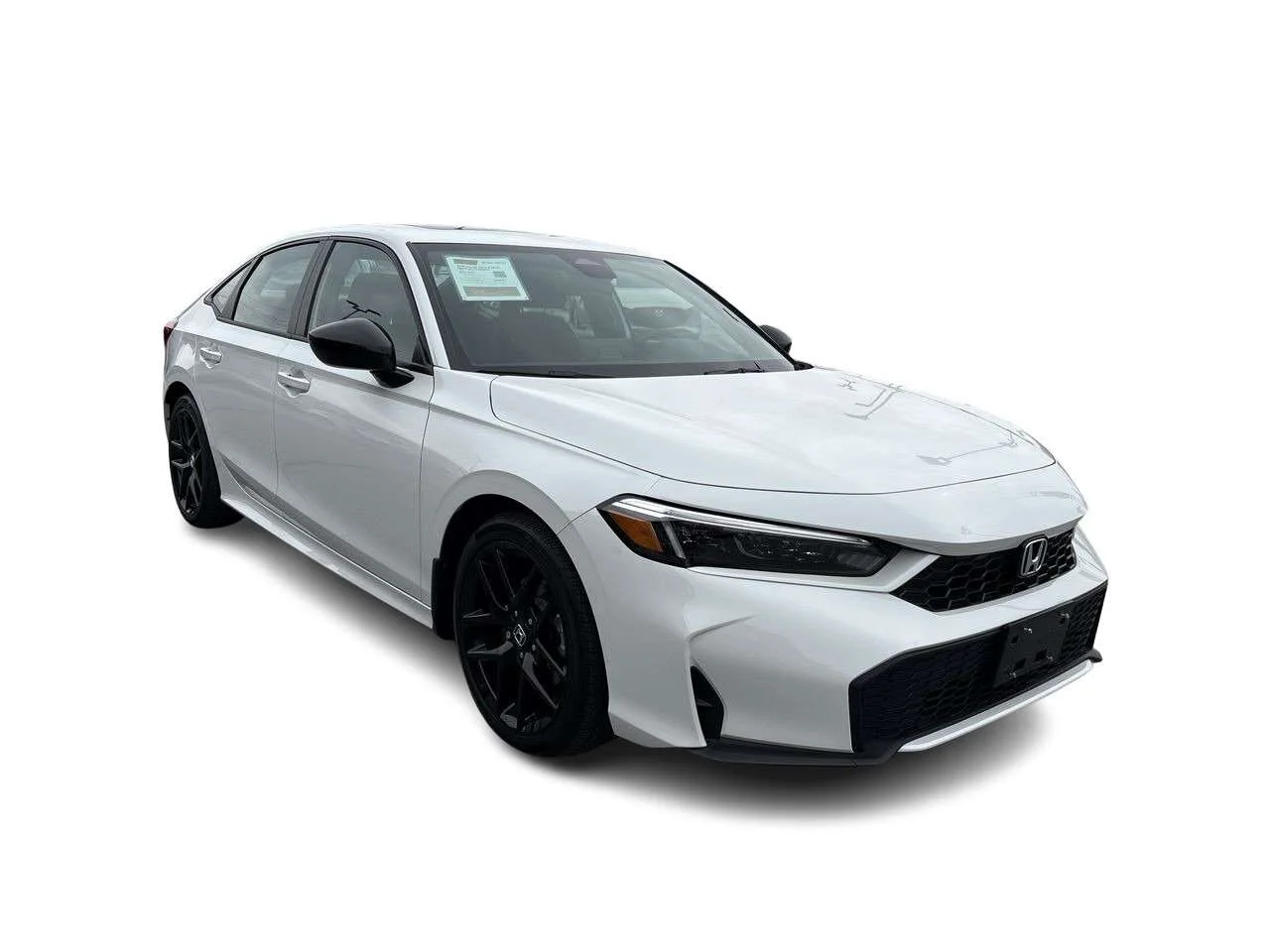 Used 2025 Platinum White Pearl Honda Sport eCVT Sedan Certified Pre-Owned   No Accident image 2