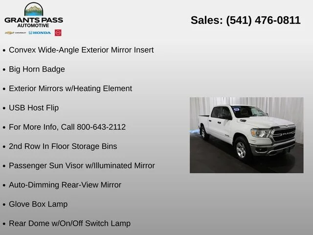 Used 2023 Bright White Clearcoat Ram Big Horn/Lone Star image 37