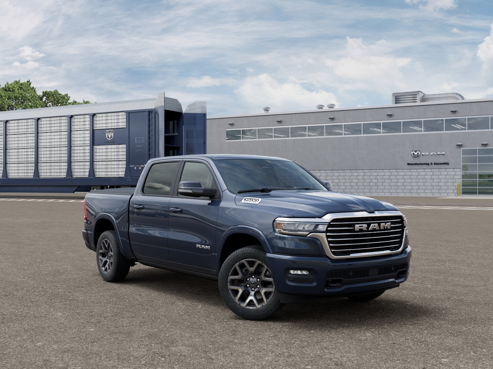 New 2026 Forged Blue Metallic Exterior Paint RAM LARAMIE image 5