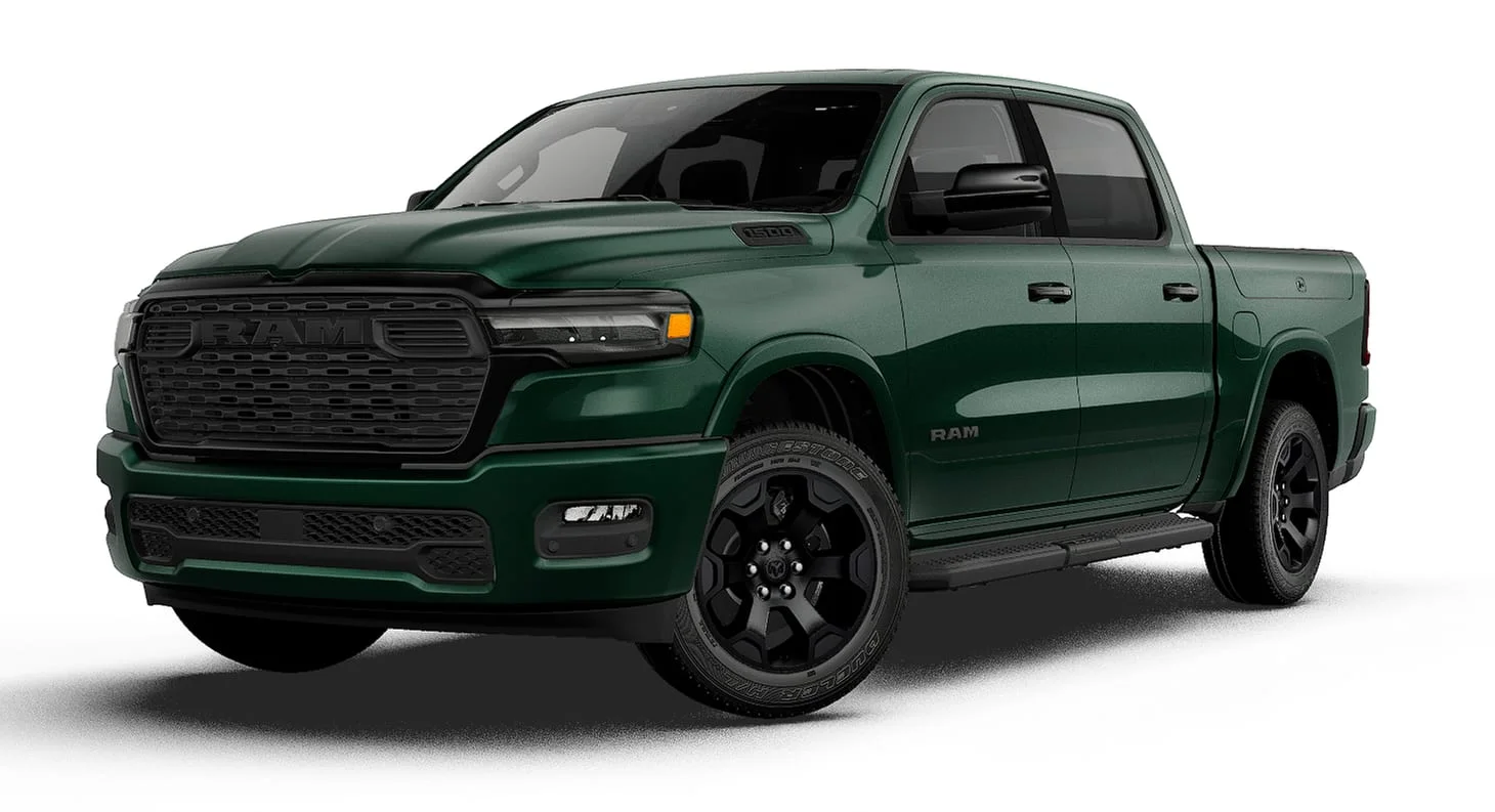 New 2027 Serrano-Green Metallic Exterior Paint RAM BIG HORN image 1