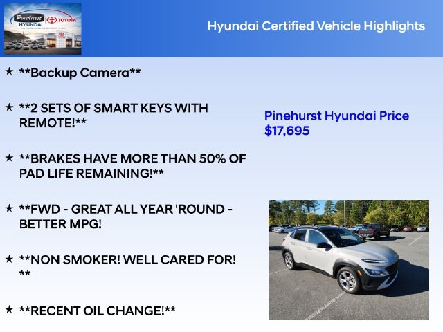 Certified Used 2022 Silver Hyundai SEL image 35